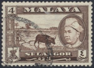 Selangor  Malaya  SC#  104  Used   see details & scans