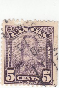 Canada - Scott #153 - 5 cent Violet - Used