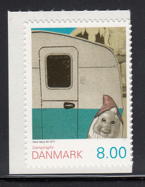 Denmark MNH Scott #1528 Booklet single 8k Gnome, camper - Camping