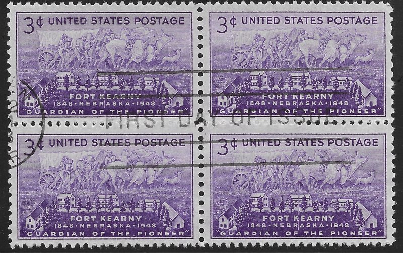 US #970 3c Fort Kearny & Pioneer Group
