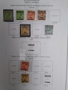 collection on pages Great Britain Morocco IU: CV $185