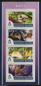 SOLOMON ISLANDS 2015 BATS  SHEET   MINT NH