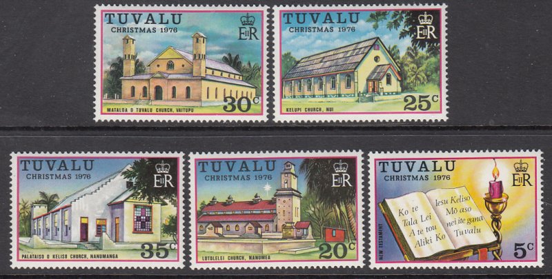 Tuvalu 38-42 Christmas MNH VF