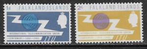 Falkland Islands Scott #'s 154 - 155 MH