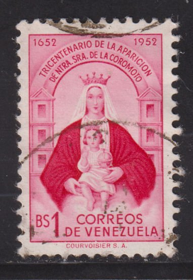 Venezuela 641 Virgin of Coromoto & Child 1952