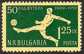 Bulgaria 1068 (Mi# 1135 8 euro)  MNH 1959 Soccer 50th Anniv.