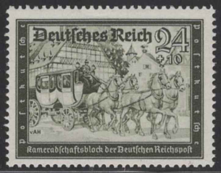 Germany #B158 (1939), MNH single, cat. $1.90