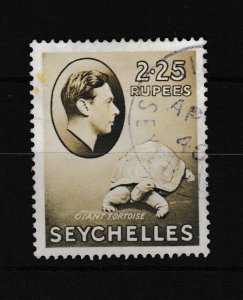 Seychelles KGVI 2R 25 Olive Good Used SG148A  WS46134