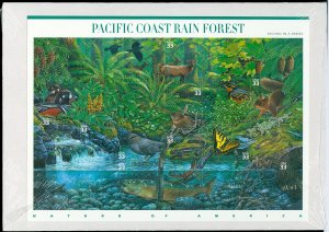 Scott 3378 33c Pacific Rain Forest Mint Sheet of 10 in Original USPS Packaging