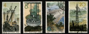 China PRC #806-809, 1964 Power Dam, set of four, used