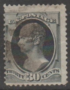 U.S. Scott #165 Hamilton Stamp - Used Single