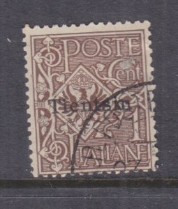 ITALIAN POST OFFICES IN CHINA, TIENTSIN, 1c, Brown, used.