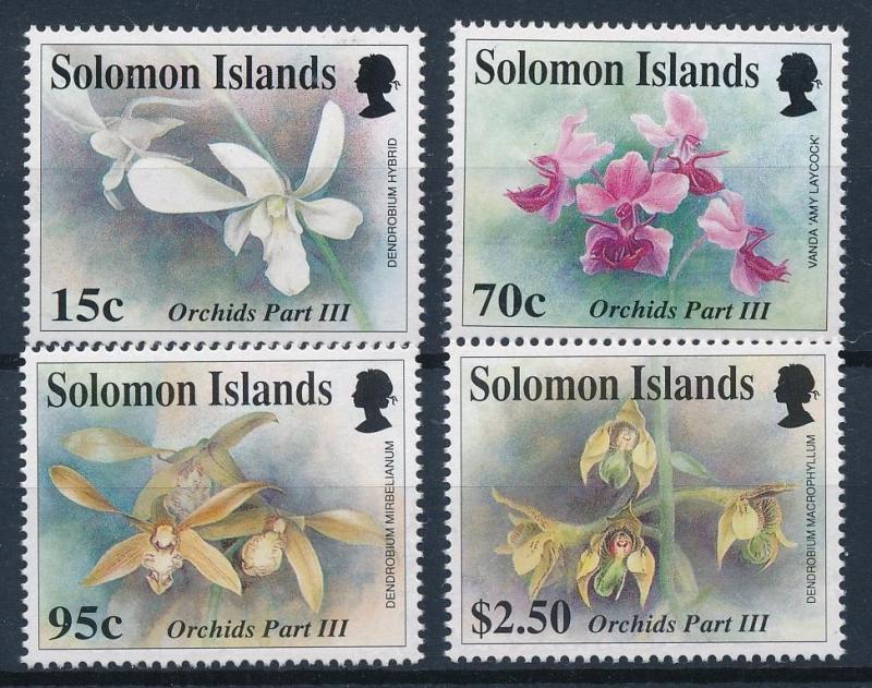 [61999] Solomon Islands 1992 Flora Flowers Blumen Fleur - Orchids  MNH