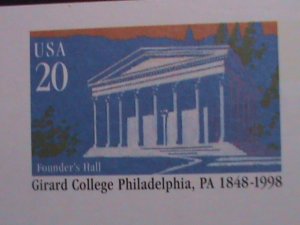 ​UNITED STATES-1997-GRAND COLLEGE,PHILADELPHIA,PA-MNH- POST CARD-VERY FINE