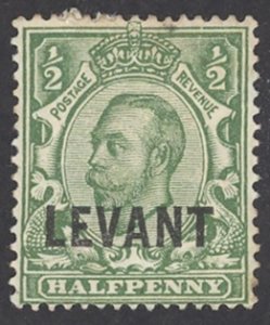 Great Britain Turkish Empire Sc# 35 MH 1911-1912 ½p overprint King Edward VII