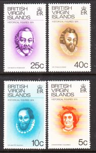 British Virgin Islands 270-273 MNH VF