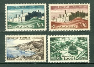 TUNISIA 1956  AIR #C21-24  MNH...$22.20