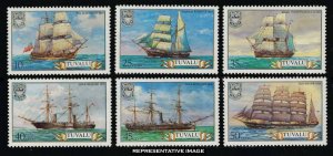 Tuvalu Scott 151-156 Mint never hinged.