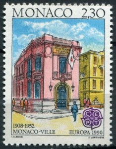 Monaco Sc#1716 MNH, 2.30f multi, Europa (C.E.P.T.) 1990 - Post Office Buildin...