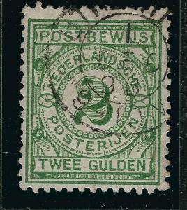 Netherlands #PW3 Postbewijs F-VF Used Cat $112.50..Make an offer...tough stamp!