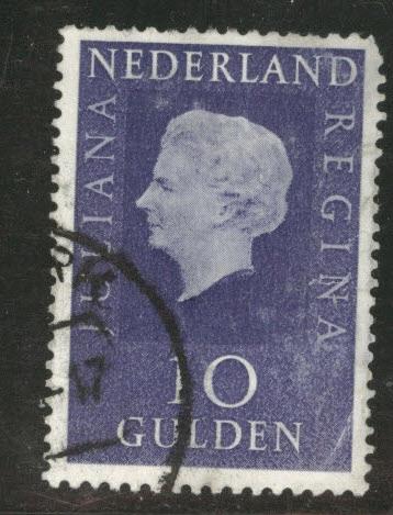 Netherlands Scott 474 used 10 Gulden stamp