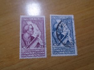 Italy  #  665-66  used