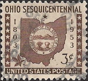 # 1018 USED OHIO STATEHOOD 150TH ANNIV