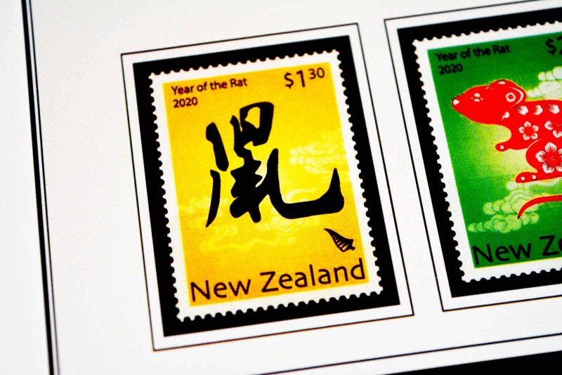 COLOR PRINTED NEW ZEALAND 2016-2020 STAMP ALBUM PAGES (103 illustrated pages)