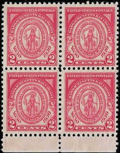 682 Mint,OG,NH/HR... Block of 4... SCV $3.50... 3 Stamps NH