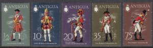 Antigua 274-8 Military Uniforms mnh