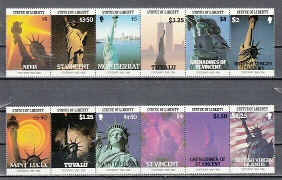 Lighthouse issues. Various Countries on 2 strips.