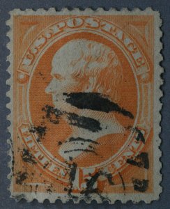 United States #163 Used FN with Numeral Cancel Good Color