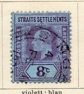 Malacca Straights Settlements 1902-09 Early Issue Fine Used 8c. NW-115542