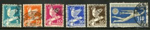 SWITZERLAND 210-15 USED SCV $27.60 BIN $13.75 BIRDS