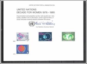 UN New York #SC17 Decade For Women Souvenir Card