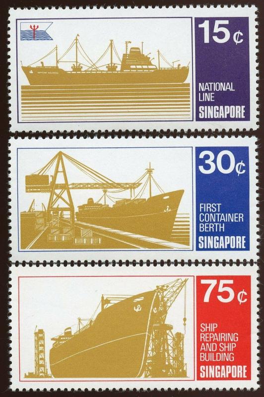 Singapore - Sc # 126 - 128  Complete Set.  MNH. 2017 SCV $21.00