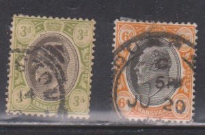 TRANSVAAL Scott # 272, 274 Used - KEVII