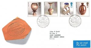 GREAT BRITAIN ROYAL MAIL STUDIO POTTERY SET OF (4) ON CACHET FDC 1987