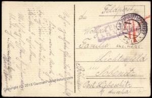 Austria Empire WWI Navy Ship SMS Mars Marine Feldpost 61754