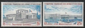 1975 Afars & Issas - Sc 380-1 - MH VF - 2 single - Government buildings