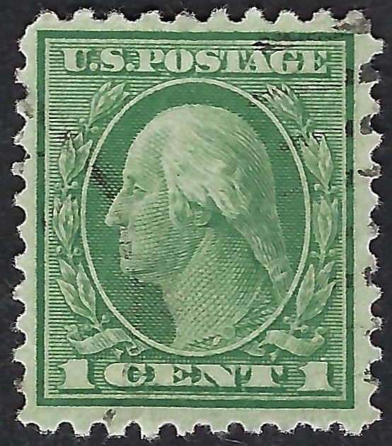 United States #543 1¢ George Washington (1919-21). Green. Perf. 10. Used.