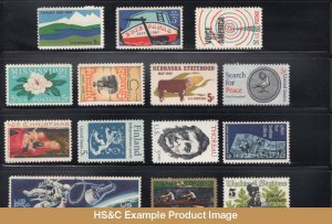 HS&C: 1967 US Commemorative Stamp Year Set MNH #1323-1337 F/VF