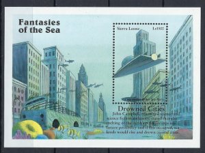 Sierra Leone 1964 MNH 1996 Drowned Cities (an8745)