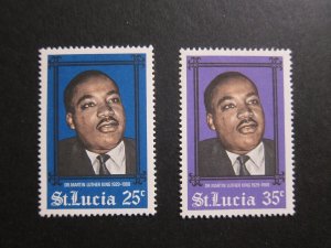 St Lucia 1968 Sc 235-236 set MH