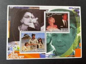 (SD) SOMALI REP. 2001 : ELVIS PRESLEY MARILYN MONROE CHANEL GAGARIN - MNH VF S/S