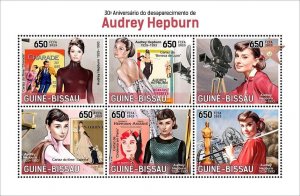 2024/02- GUINEA BISSAU- AUDREY HEPBURN             6V    MNH **