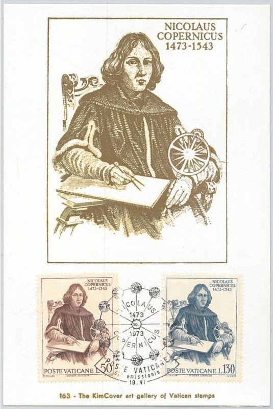 63848 - VATICAN Vatican - POSTAL HISTORY: MAXIMUM CARD 1973 - COPERNICUS-