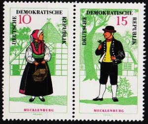 Germany(DDR). 1966 10pf/15pf(Pair)  S.G.E934/E935 Unmounted Mint