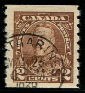 229 Canada 2c coil, used