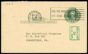 USA UY14 Used (reply card)